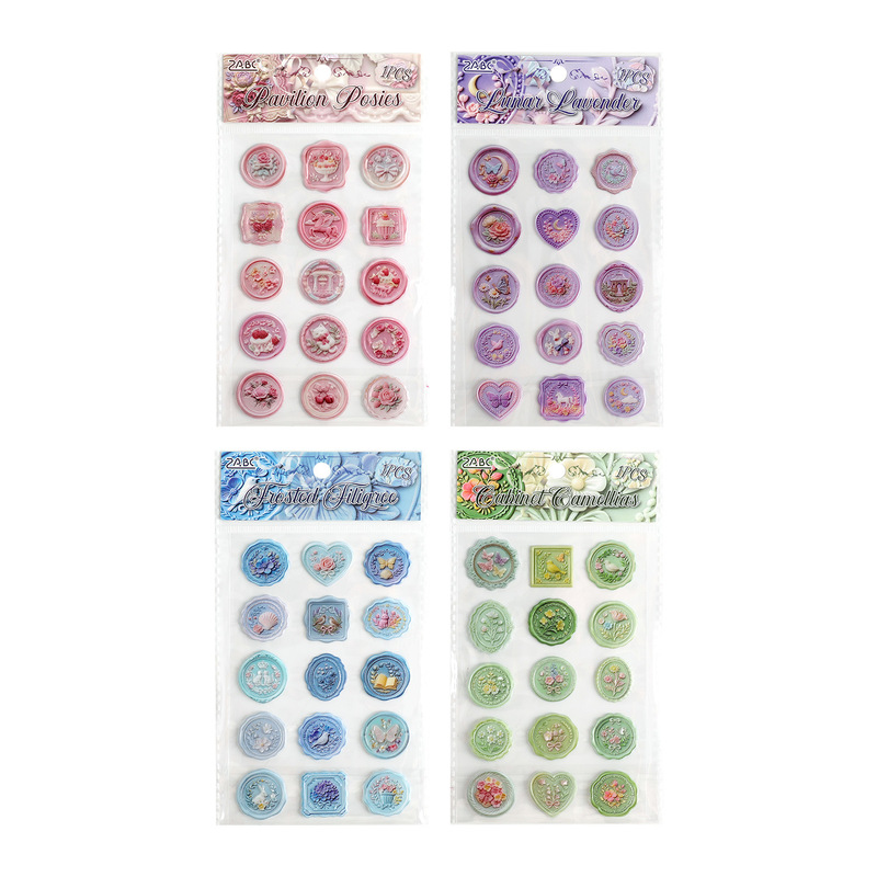 Pet Supplies Dropshipping - 1 paket/15 buah stiker segel lilin