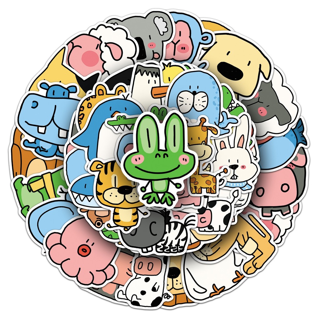 50 Lembar Stiker Hewan Kebun B - Pet Supplies In Store ulasan dan harga