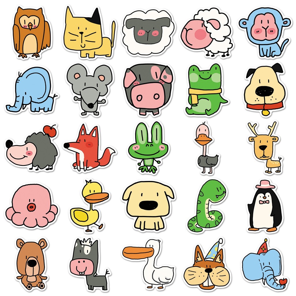 50 Lembar Stiker Hewan Kebun B - Pet Supplies In Store ulasan dan harga