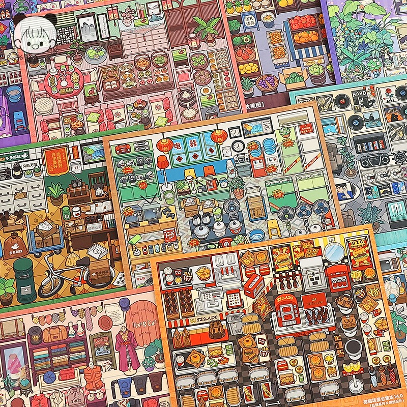 Buku Stiker 3D Ukuran Besar 10 - Pet Supplies In Store ulasan dan harga