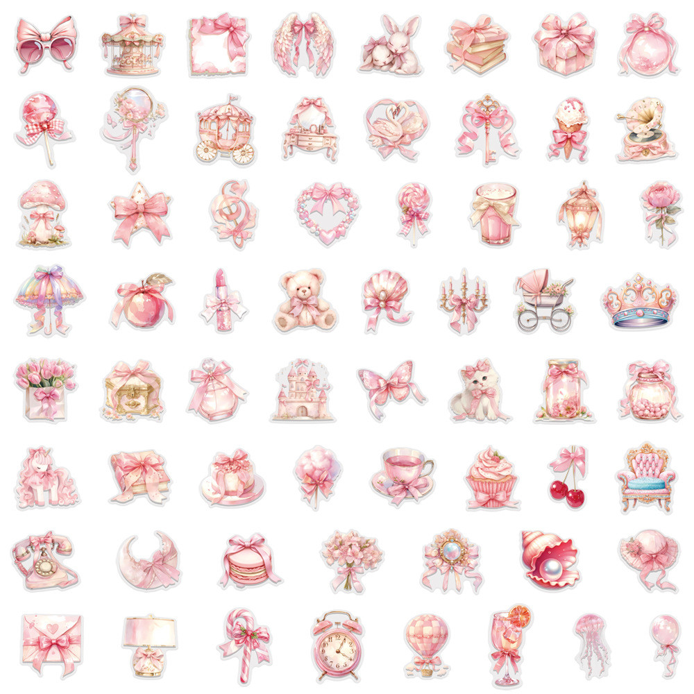 60 Buah Paket Stiker Pink Coqu - Pet Supplies In Store ulasan dan harga