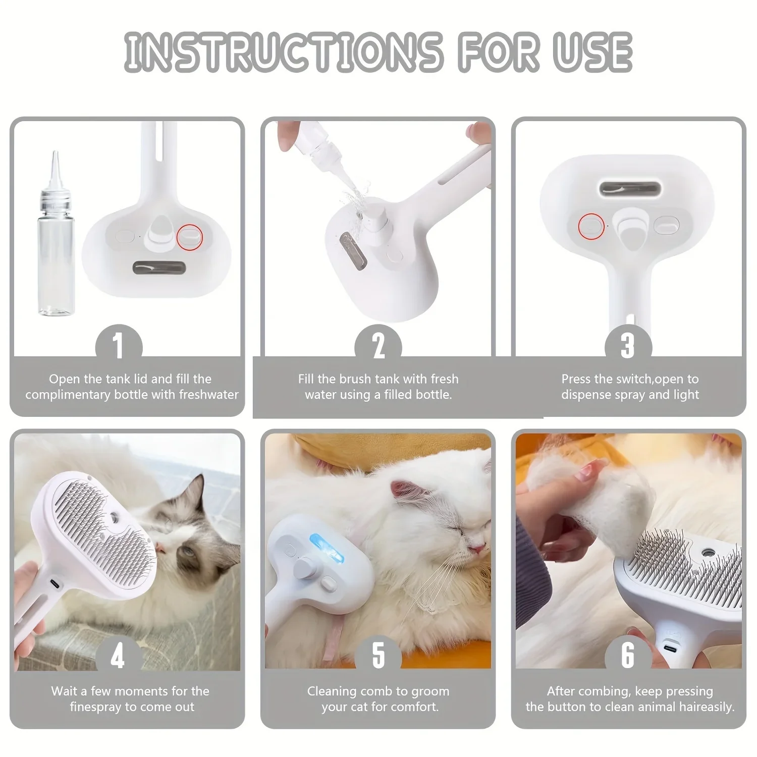 Sisir Semprot Rambut Hewan Pel - Pet Supplies Dropshipping ulasan dan harga